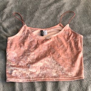Women’s velvet crop top